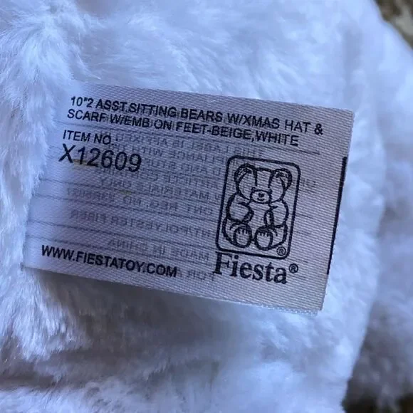 NWT Vtg 2011 Fiesta Sitting Bear 10” Stuffed Animal - Picture 4 of 7